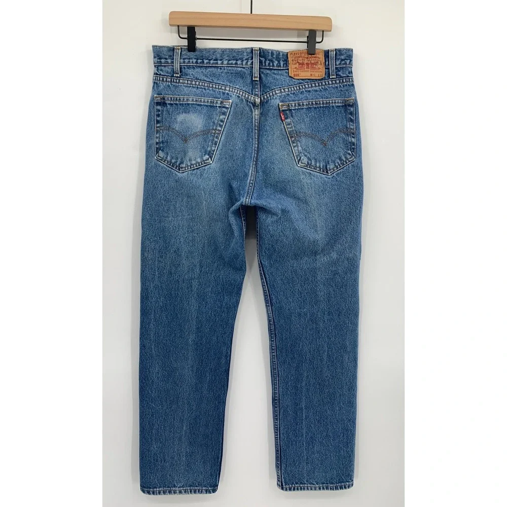 Vintage Levis 505 Jeans Mens 36x32 Blue Straight Leg Fade 90s Denim Pants